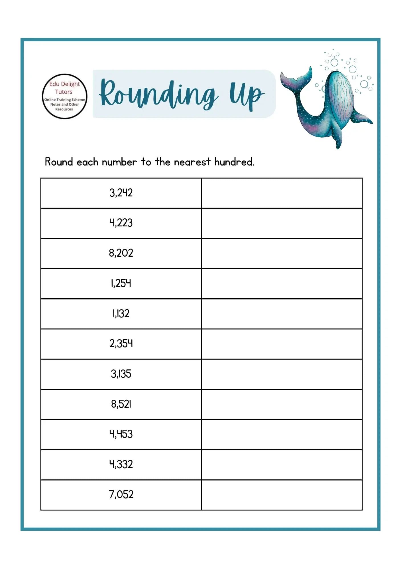 Estimation : Round up of numbers (Addition and Subtraction)